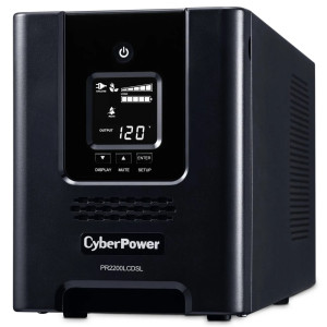 CyberPower PR2200LCDSL Mini-Tower UPS, UL Rated, Multi-function LCD panel, 6 NEMA 5-20R, 1 L5-20R